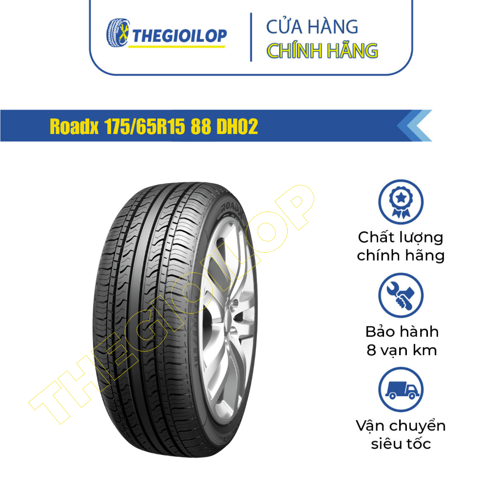 Lốp xe ô tô Roadx 175/65R15 88 DH02 - Lắp xe Toyota Vios - Bảo hành 8 vạn km - Thegioilop