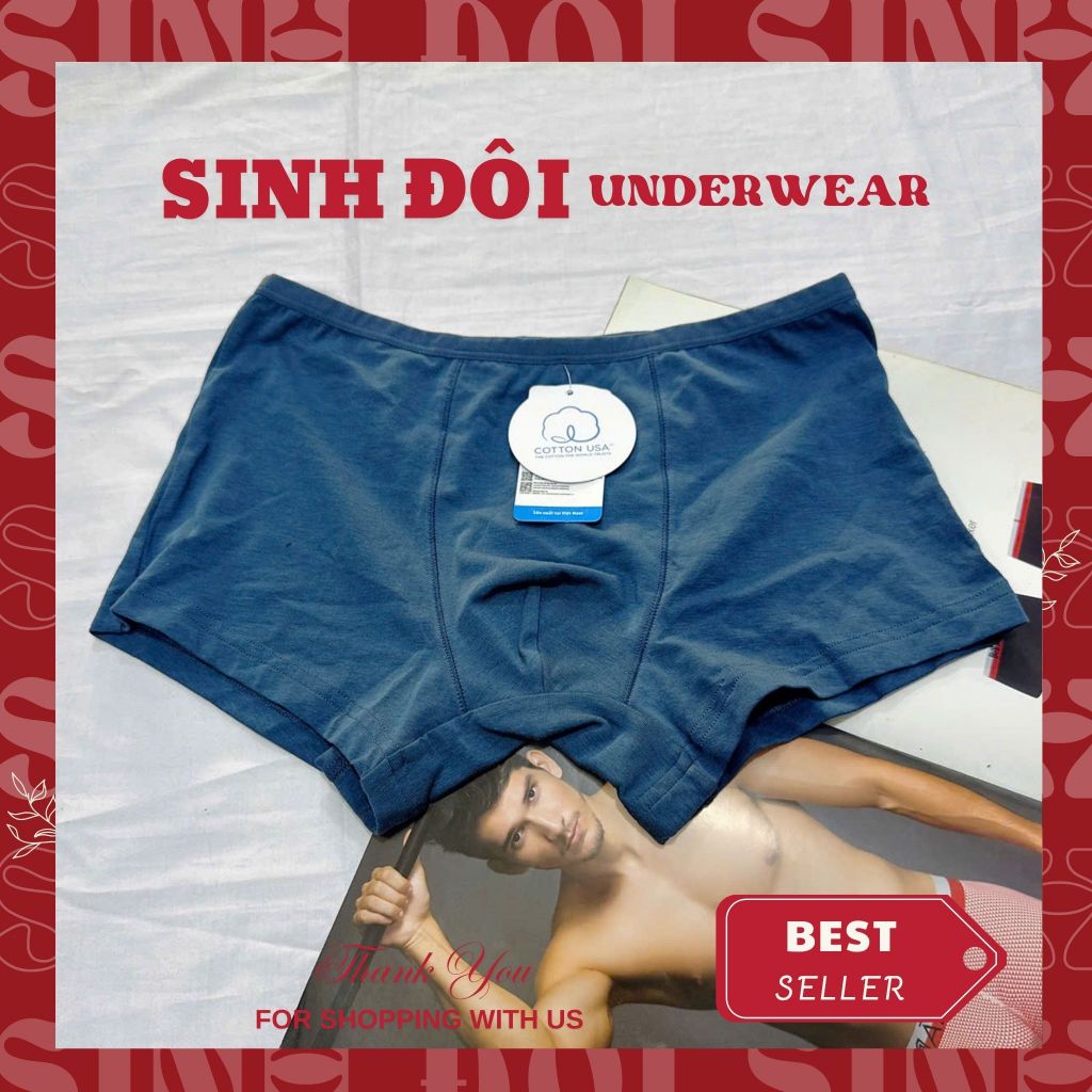 Quần lót nam boxer thun lạnh lưng nhỏ Relax 080 chính hãng co giãn thấm hút mồ hôi