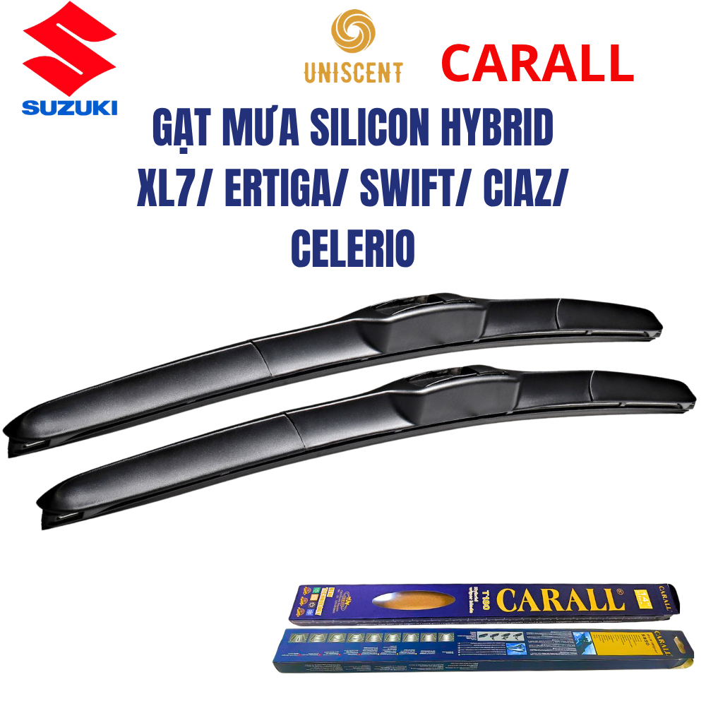 (SUZUKI) 1 Cặp Gạt Mưa Ô Tô Silicon Hybrid Suzuki XL7/ Ertiga/ Swift/ Ciaz/ Celerio Made In Japan