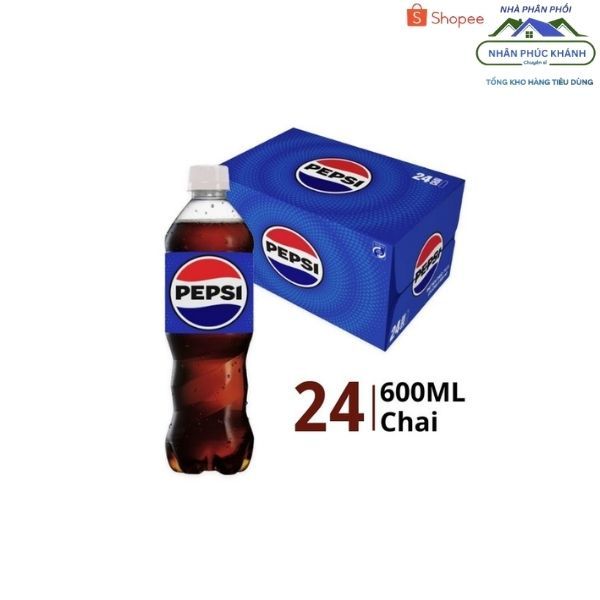 [1 Thùng/ 24 Chai] Pepsi 600Ml