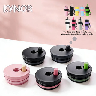 [COMBO 3IN1] Set Nắp Và Ống Hút Thay Thế KYNOR Cho Ly Giữ Nhiệt 710ml, Kèm Ống Hút Inox 8mm×215mm - Hồng Rose