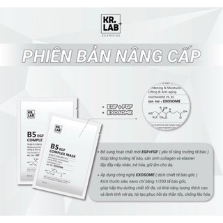 Mặt Nạ B5 Kr.Lab EGF Complex Mask Phục Hồi Da Chuyên Sâu, Thúc Đẩy Tái Tạo Da, Làm Dịu Da Tức Thì Và Giảm Đỏ Rát