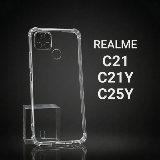 Ốp lưng Realme C21Y, C25Y, C21 Vhcasetrơn trong suốt | Ốp điện thoại Realme dẻo bảo vệ camera đt toà