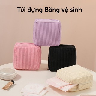 Túi Đựng Băng Vệ Sinh, Túi Đựng Bvs Nữ Bỏ Túi, Túi Đựng Đồ Cá Nhân Son Thẻ Tiền Xu Tai Nghe Mini
