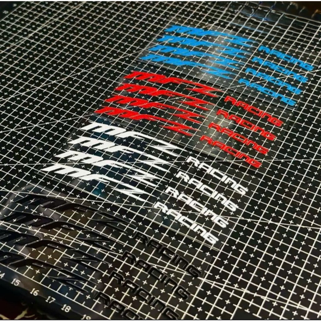 Tem Dán Mâm MFZ Racing Nhiều Màu , UV DTF Dán Mâm Xe , Độ Bám Dính Tốt , Bền Màu