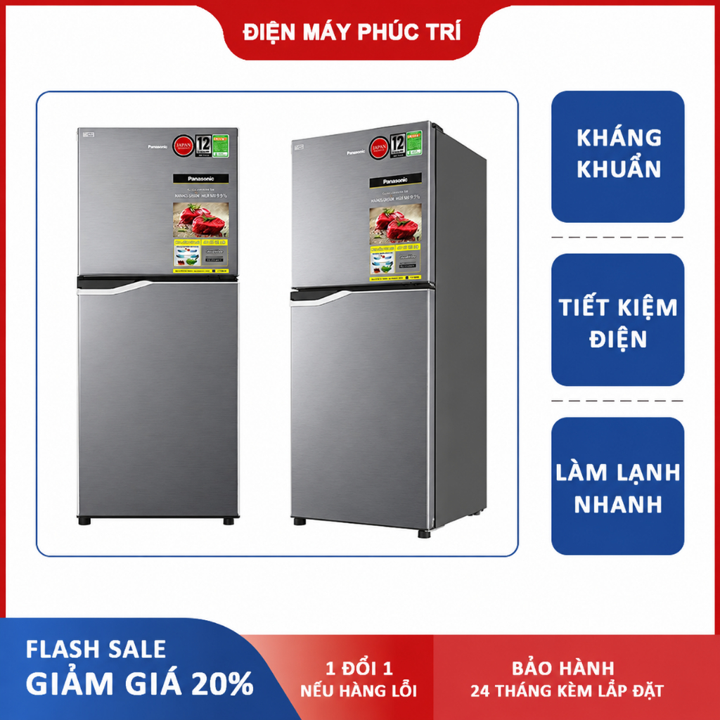 Tủ lạnh Panasonic Inverter 170 lít NR-BA190PPVN