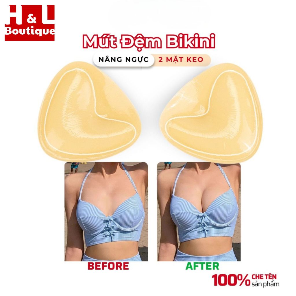 Miếng Độn Ngực Có Keo Dán Chắc Chắn - Miếng Dán Ngực Có Đệm Dày 2.5cm Giúp Nâng V1 HL BOUTIQUE D3008