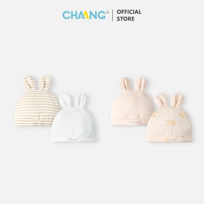 [CHAANG 0-6M] Set 2 chiếc mũ tai thú Wild cho bé sơ sinh
