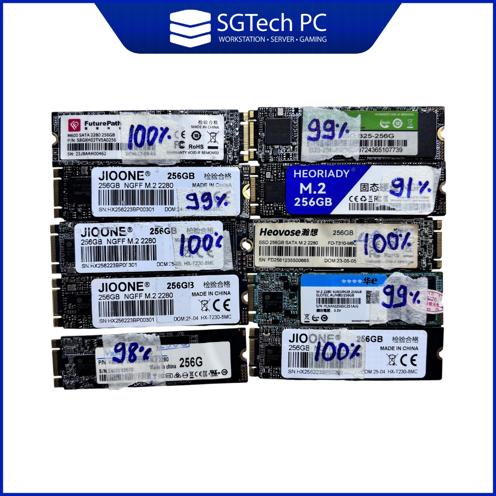 Ổ cứng SSD M2 Sata 256GB hàng tháo máy