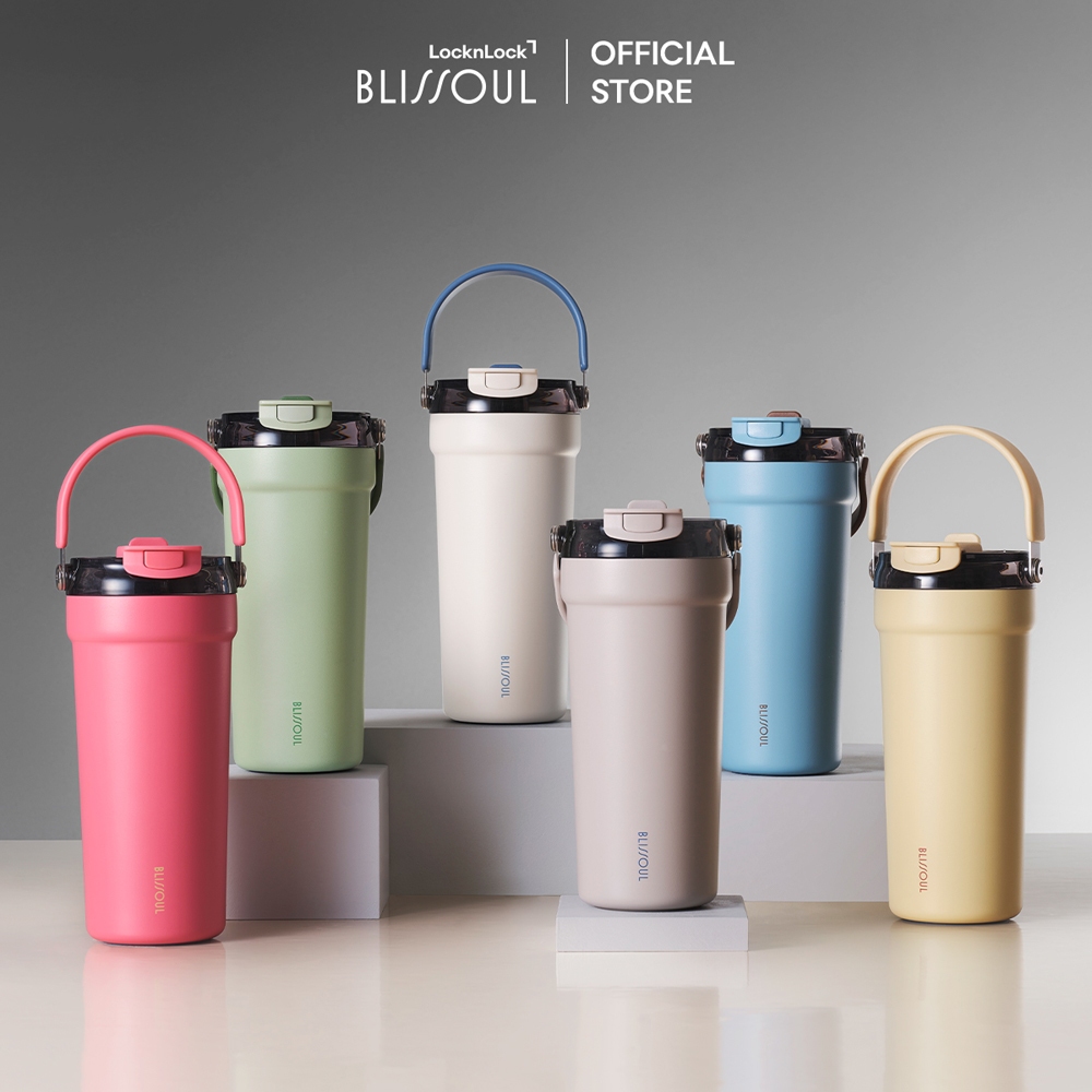 Bình giữ nhiệt phủ sứ LocknLock Blissoul cafe ceramic tumbler LHC4440 có quai xách dung tích 700ml - 6 Màu | BigBuy360 - bigbuy360.vn