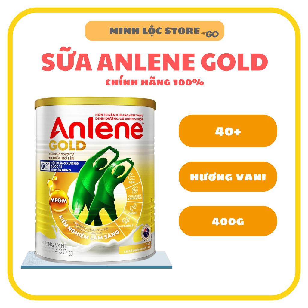 Sữa Anlene Gold lon 400g MỚI