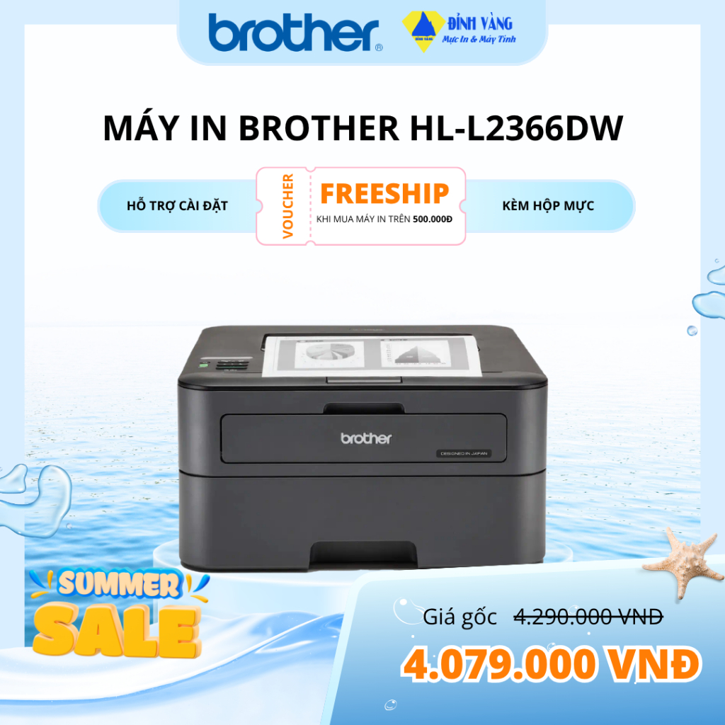 MÁY IN BROTHER HL-L2366DW (IN WIFI – IN ĐẢO MẶT)