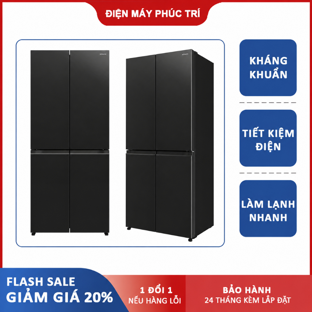 Tủ lạnh Hitachi Inverter 569 lít R-WB640PGV1 (GCK)