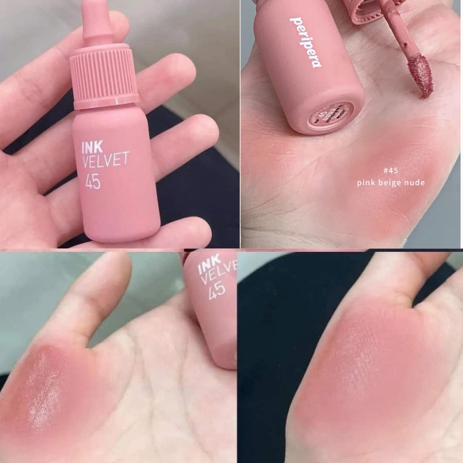 Son ink velvet 45 Hồng Nude, Son lì Ink Velvet Lip Tint Velvet 45 Pink Beige Nude