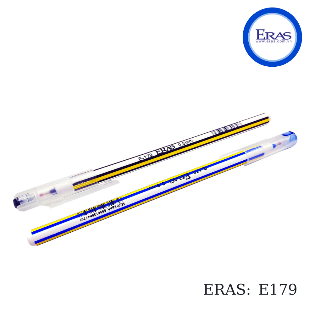 Combo 5 Bút Bi Nến Eras Nét Bút 0.6MM Siêu Trơn E179