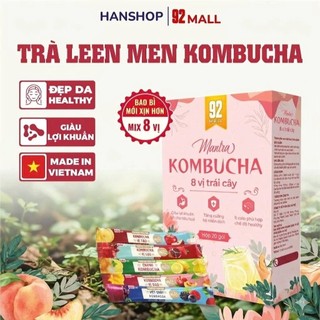 [BÌNH CHIA VẠCH] Hộp 20 Gói Trà Kombucha Detox Cơ Thể, Kiểm Soát Cân Nặng, Hỗ Trợ Hệ Tiêu Hóa