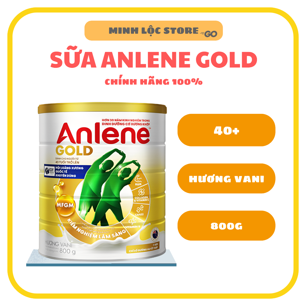 Sữa Anlene Gold lon 800g MỚI