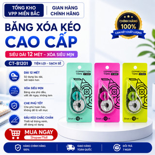 Băng xóa kéo cao cấp 12m Batos Stationnery CT-B1201