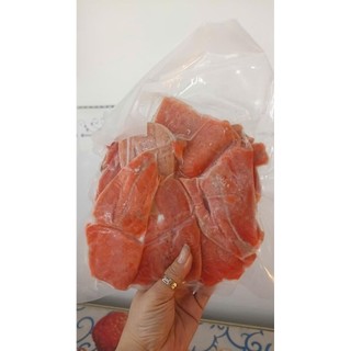 VÂY, ỨC , LƯỜN , VỤN CÁ HỒI . khay 500g. (giao hỏa tốc)