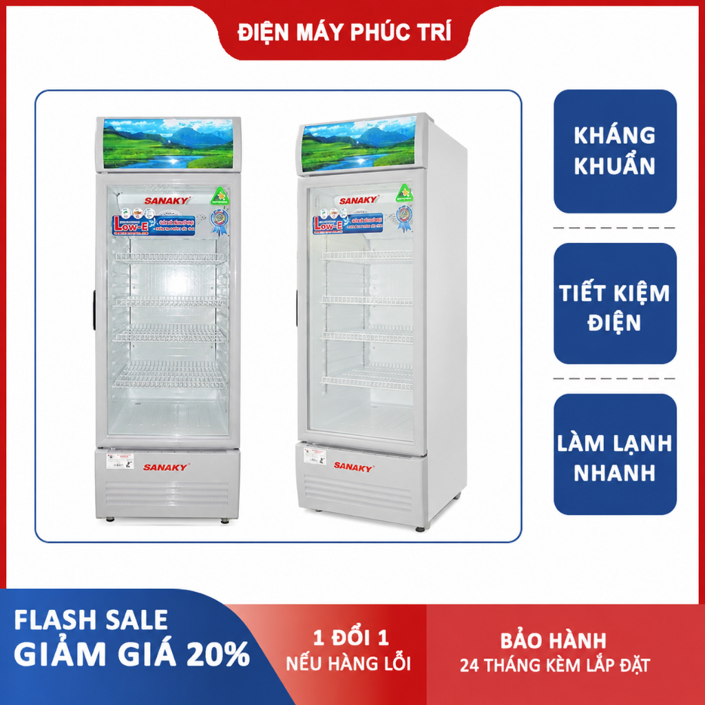 Tủ mát Sanaky 170 lít VH-218KL