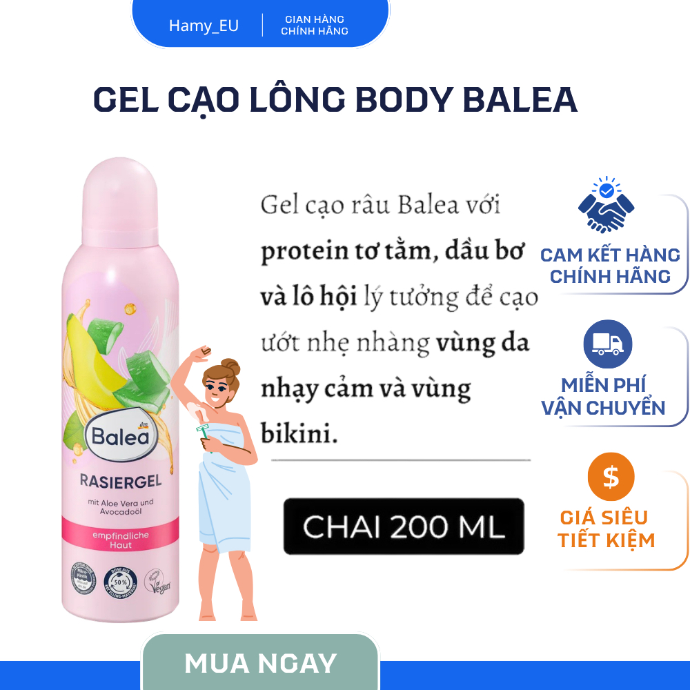 BỌT cạo lông Balea nội địa Đức