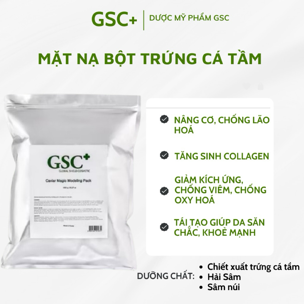 Mặt Nạ Bột Trứng Cá Tầm Đen GSC Caviar Magic Modeling Pack