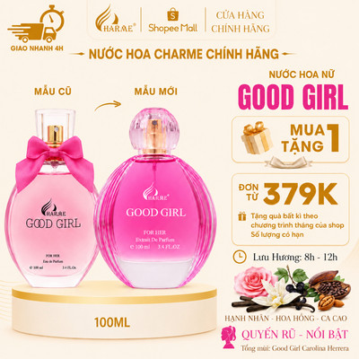 [BEST SELLER NỮ] Nước hoa nữ CHARME Good Girl 10ml|25ml|60ml|100ml, Ngọt ngào hoa cỏ, Chính hãng
