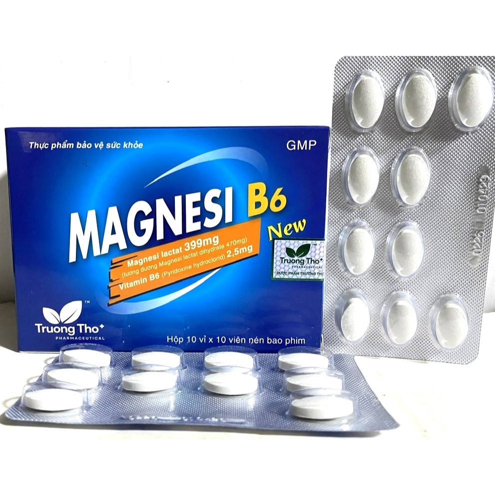 Magnesi B6 bổ sung vitamin B6 và Magnesi viên uống b6 viên