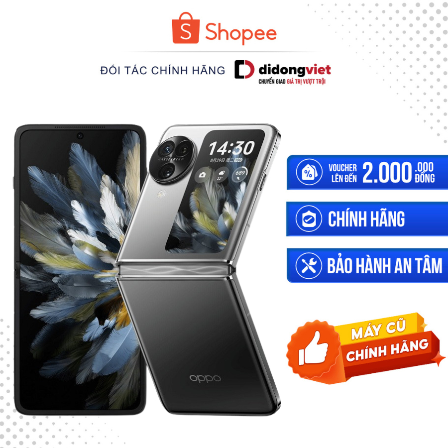 [Máy Cũ] Điện thoại OPPO Find N3 Flip 5G 12GB | 256GB - NFC, Màn Hình 6.8" 120Hz - Hàng Chính Hãng