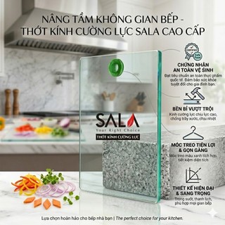 Thớt kính cường lực sala chịu lực tốt an toàn vệ sinh tránh ẩm mốc