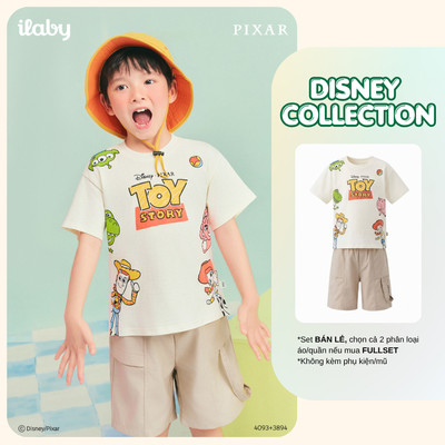 [ILABY 10-36kg] Mix set bộ quần áo bé trai in hình Toy Story Disney chất liệu cotton [4093+3894]