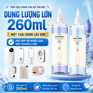 Chai tinh dầu chiết 260ml cho máy xịt thơm phòng chiết xuất thực vậ Phù hợp với hầu hết các máy khuếch tán tinh dầu