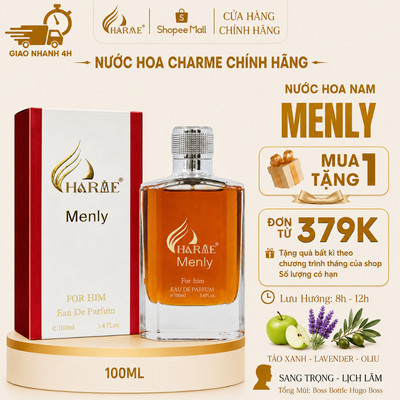 [Hoả tốc HCM] Nước Hoa Nam Charme Menly 3ml|10ml|100ml Hương Gỗ Cây, Lịch Lãm. Quà tặng bạn trai
