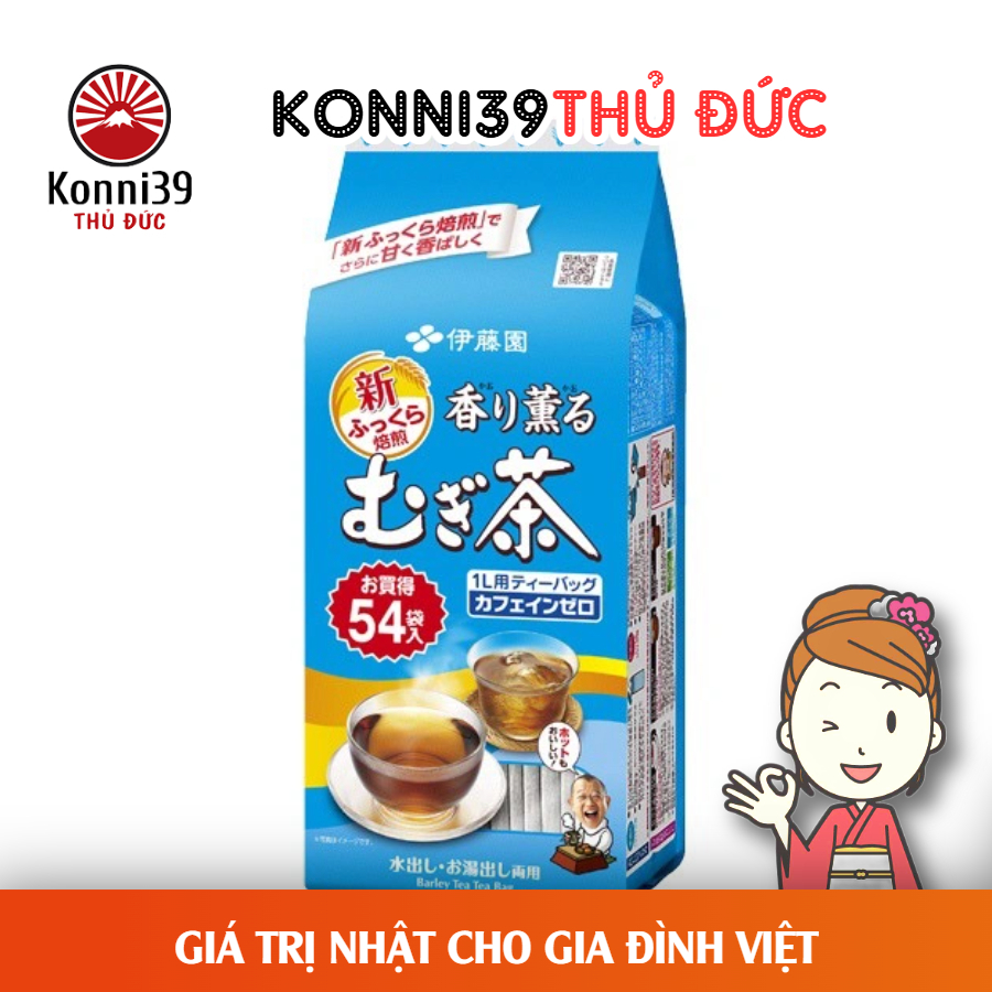 [DATE 6/2027] TRÀ LÚA MẠCH MUGI CỦA NHẬT (54 TÚI LỌC/GÓI)