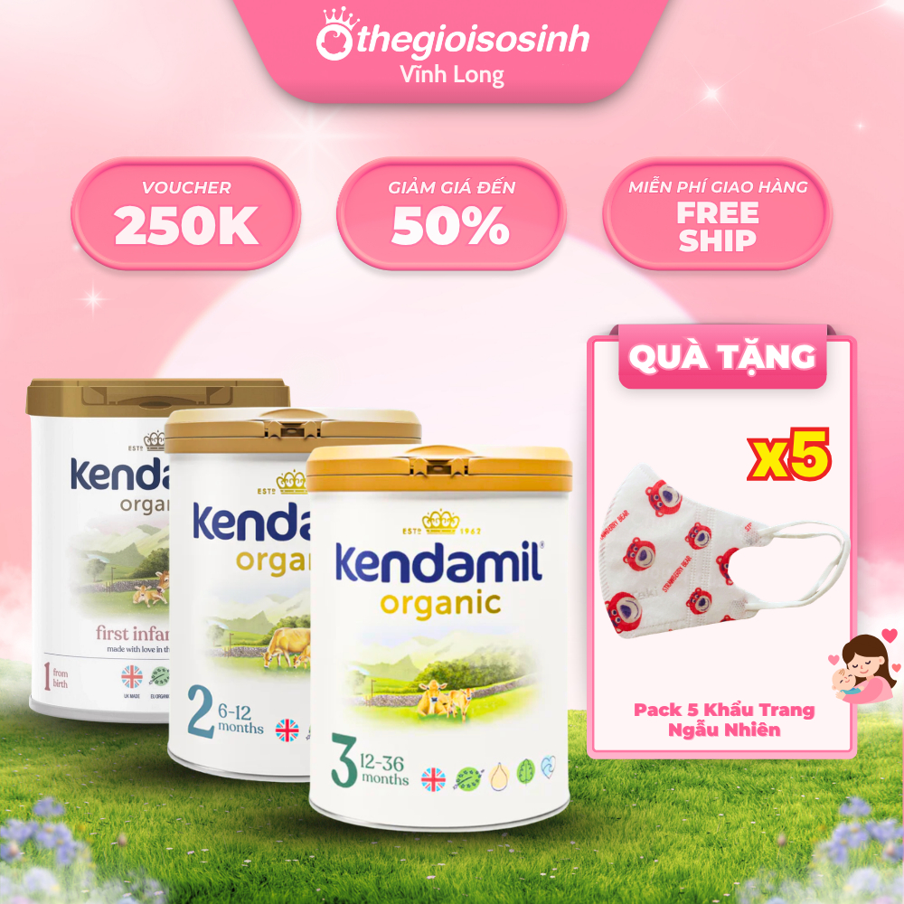 [CHÍNH HÃNG - DATE 2027] Sữa Công Thức Nguyên Kem Kendamil Classic Số 1, 2, 3 - Sữa Kendamil Organic