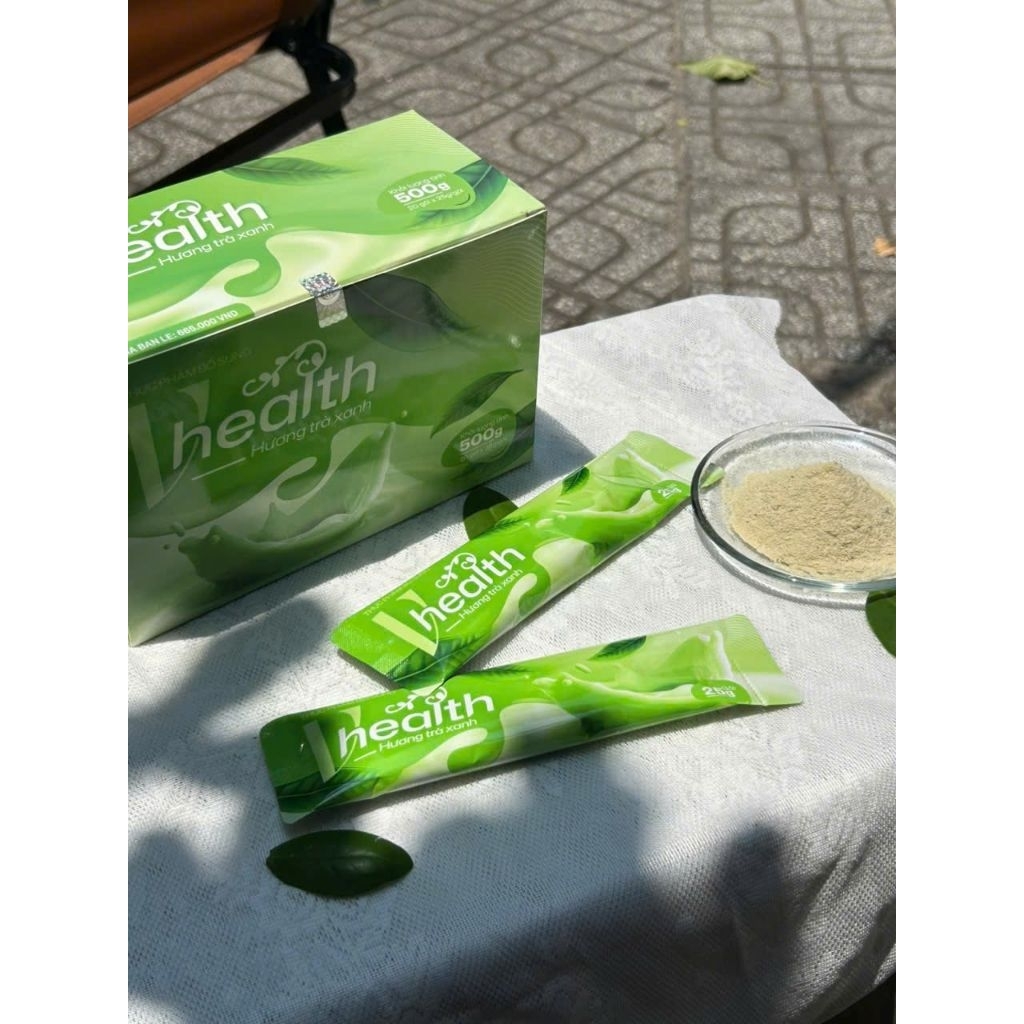 Bột dinh dưỡng yến mạch Vhealth vị Trà Xanh