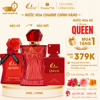 [Tặng chai 10ml] Nước Hoa Nữ Charme QUEEN 10ml||30ml|100ml Lưu Hương, Quyến Rũ, Quà Tặng người yêu