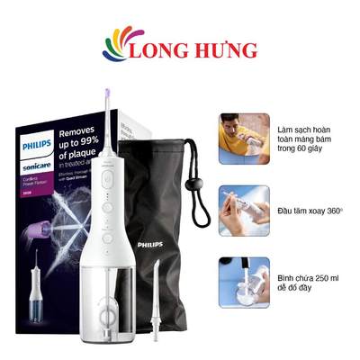 Máy tăm nước Philips Sonicare Cordless Power Flosser 3000 HX3826/31 - Hàng chính hãng