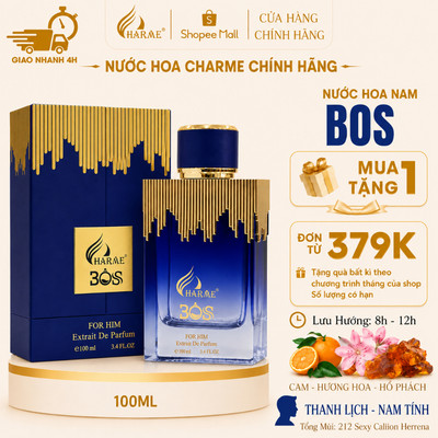 [Hỏa Tốc Tặng 10ML] Nước Hoa Nam CHARME BOS 10ml|100ml Bản Lĩnh, Mạnh Mẽ, Lôi Cuốn_Nước hoa chính hãng