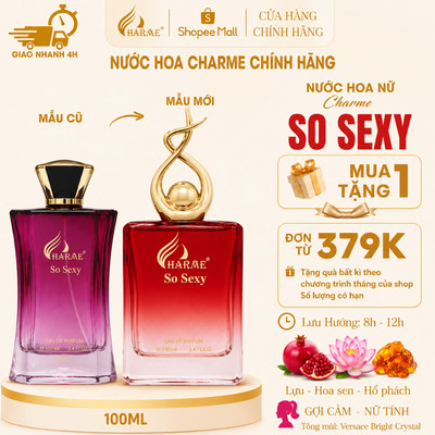 [BEST SELLER] Nước Hoa Nữ CHARME SO SEXY 10ml|50ml100ml Lưu Hương  Phong Cách Quyến Rũ, Sang Trọng