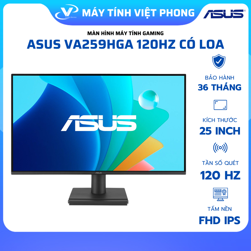 MÀN HÌNH GAMING ASUS 120HZ VA279HG - VA259HGA (/FHD/IPS/120Hz/1ms/LOA) BẢO HÀNH 3 NĂM TẬN NƠI