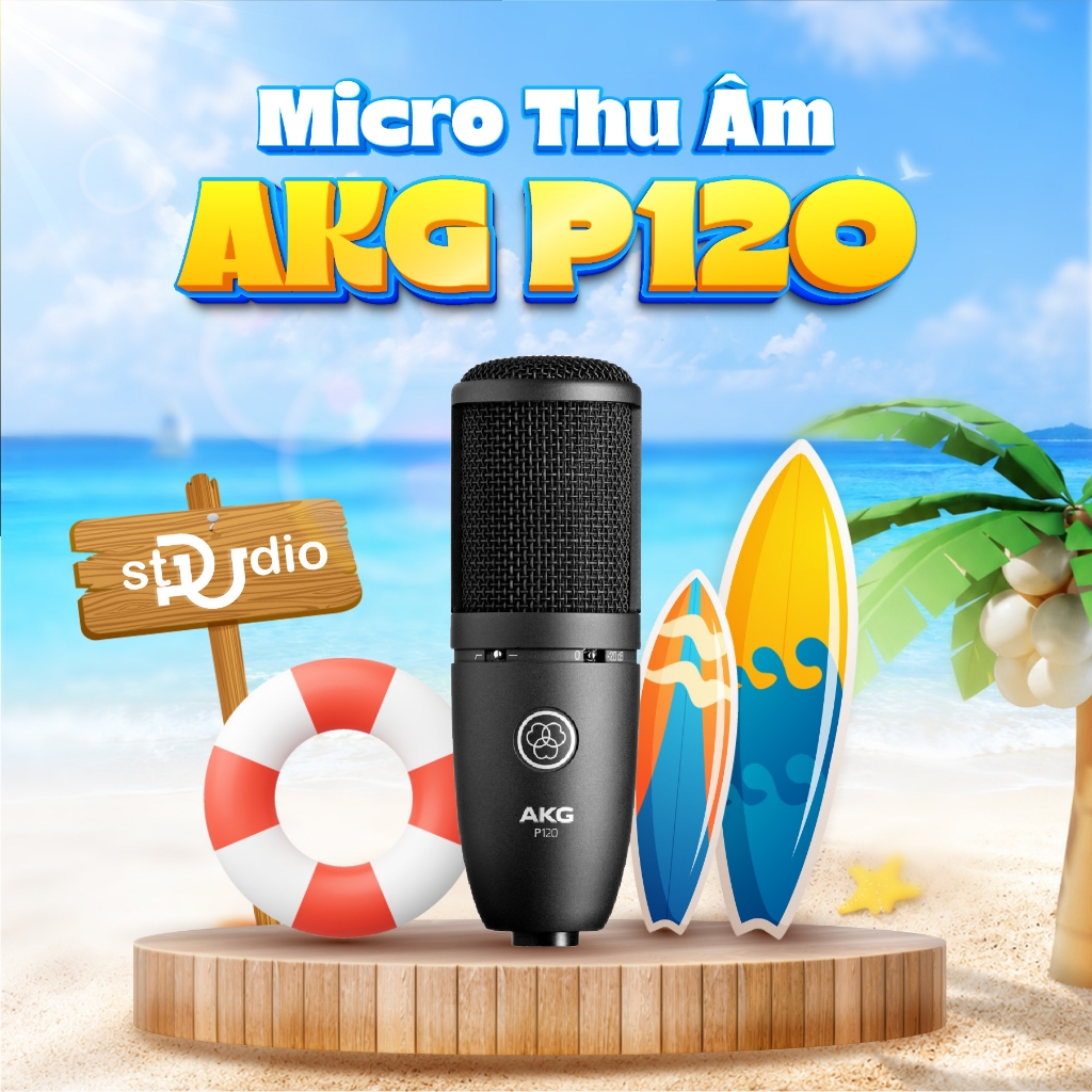 Micro thu âm AKG P120 - Micro thu âm cho phòng thu chính hãng