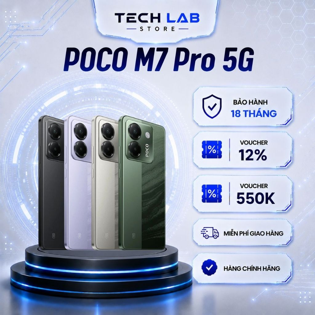Điện thoại Xiaomi POCO M7 Pro 5G Chip Dimensity 7025-Ultra - Bảo hành 18 Tháng