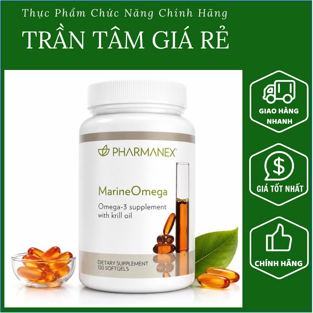 [Hàng Tiếng Anh DATE 10/2026] Viên Uống Omega 3 Nuskin | Marine Omega Nuskin