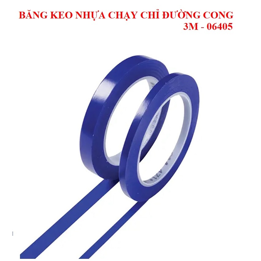 3M Băng Keo Nhựa Chạy Chỉ Đường Cong 3M 06405-471(6mm x 33m) sx tại Mỹ -Băng Dính Chịu Nhiệt 121°C
