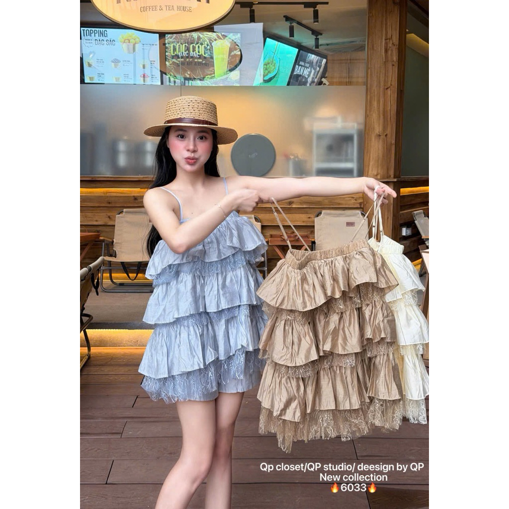 QP CLOSET Set tơ phối ren 6033