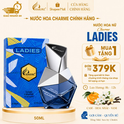 [Quà tặng bạn gái] Nước Hoa Nữ Cao Cấp GOOD CHARME LADIES 3ml|10ml|50ml Trẻ Trung, Lãng Mạn