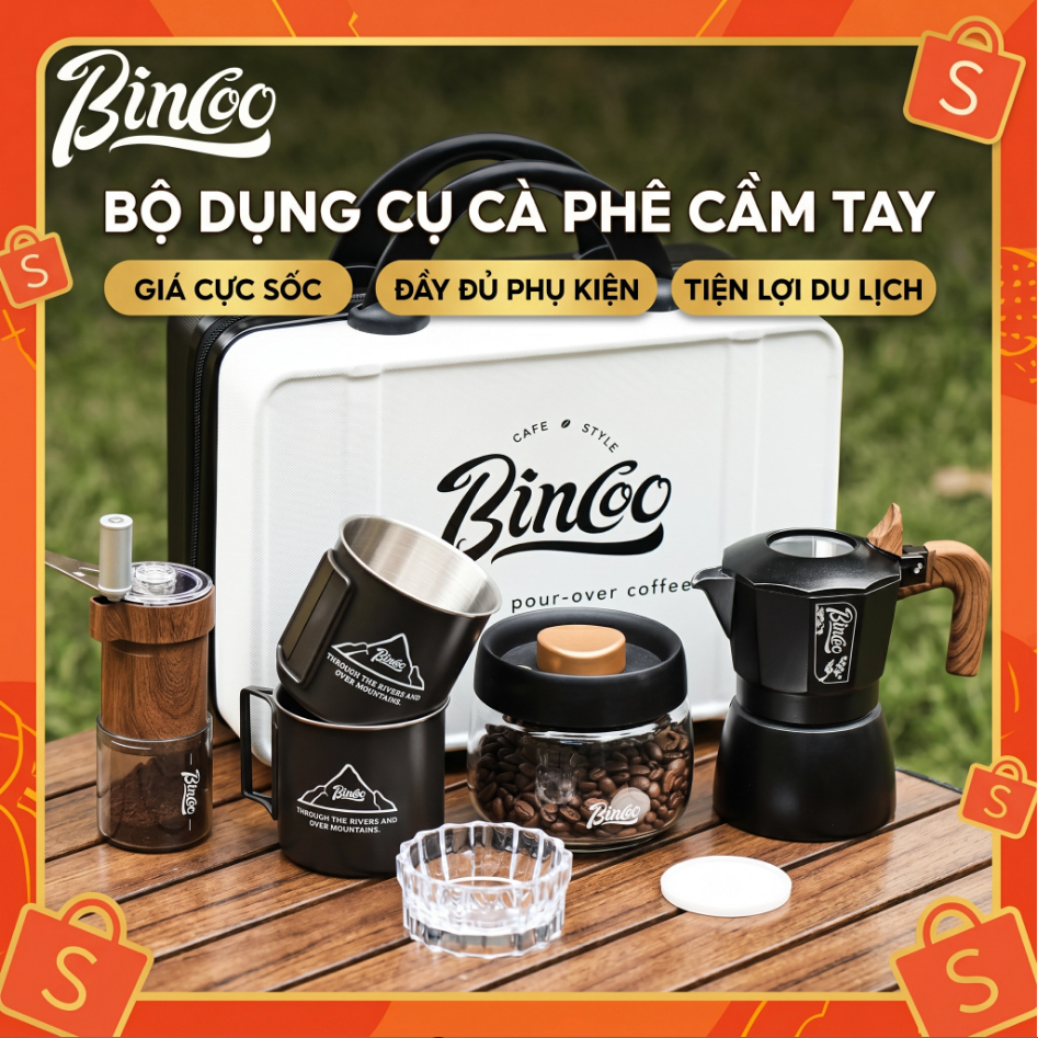 MOKA POT Ấm pha cà phê bằng nhôm Ấm pha cà phê moka pot set