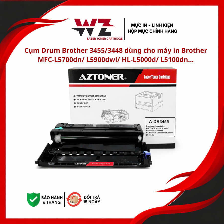 Cụm Drum Brother 3455/3448 dùng cho máy in Brother MFC-L5700dn/ L5900dwl/ L6900dw/ HL-L5000d/ L5100d