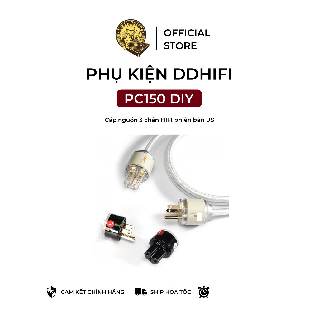 Dây nguồn DDHIFI PC150 DIY phiên bản US cao cấp